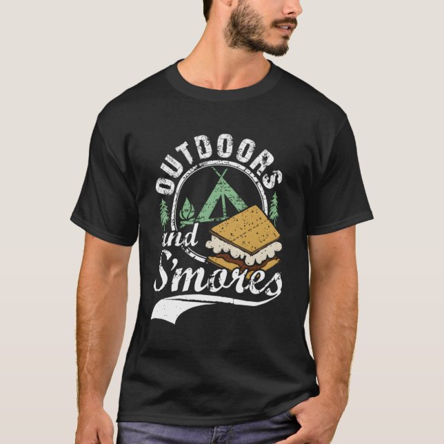Camiseta Smore Outdoor S'Mores Camg Campfire (Frente)