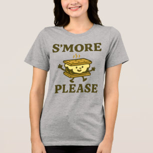 Camiseta S'more Please Blusa de outono de acampa
