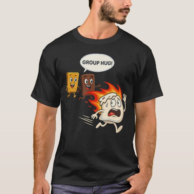 Camiseta S'Mores Camping Divertido (Frente)