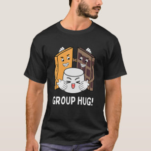 Camiseta S'mores Group Hug Camping Chocolate Marshmallow