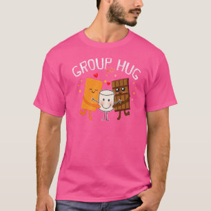 Camiseta Smores Group Hug Camping S'mores Chocolate Marshma
