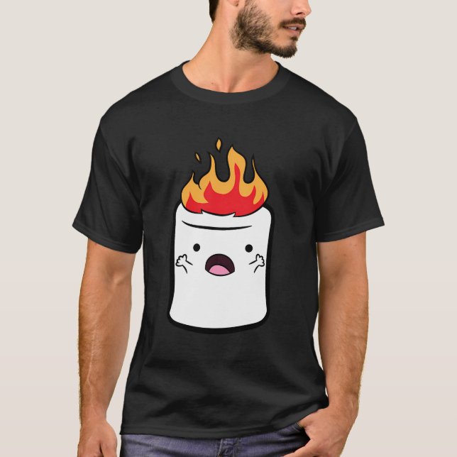 Camiseta Smores S'Mores acampando Marshmallow Halloween Mar (Frente)