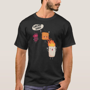 Camiseta Smores S'mores Marshmallow Camping Roasting Bonfir