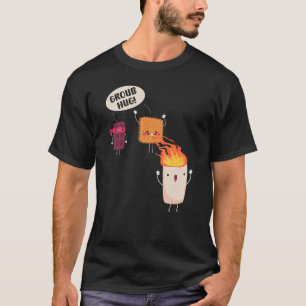 Camiseta Smores S'mores Marshmallow Camping Roasting Bonfir