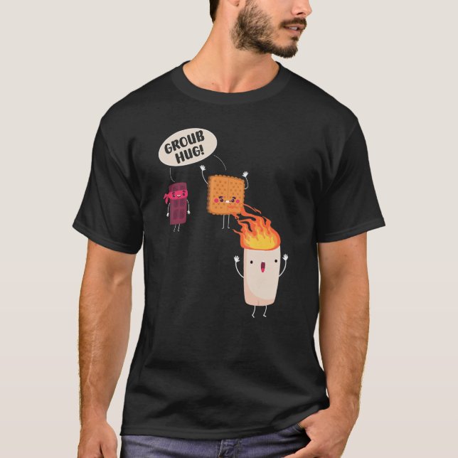 Camiseta Smores S'mores Marshmallow Camping Roasting Bonfir (Frente)