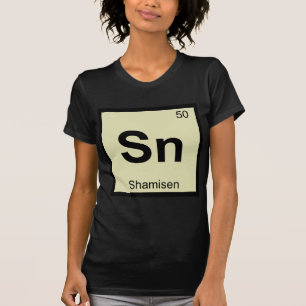 Camiseta Sn - Tabela Periódica da Música Shamisen Química