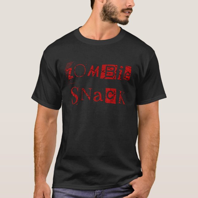 Camiseta Snack Zombie do Halloween (Frente)