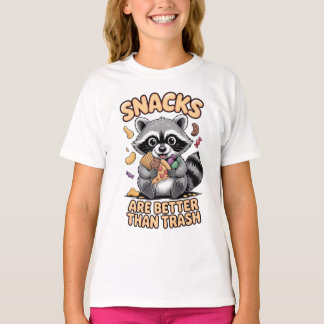 Camiseta Snacks Are Better Than Trash, Funny Raccoon