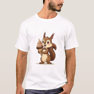 Camiseta Snacks de Esquilo - Design Engraçado de Comida Ani