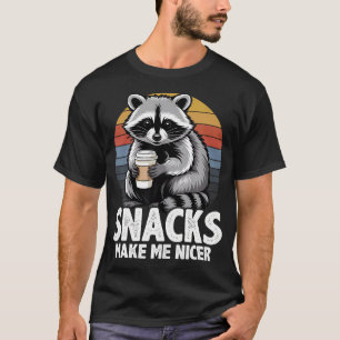 Camiseta Snacks Me Tornam Mais Simpático Fome Adorável Guax