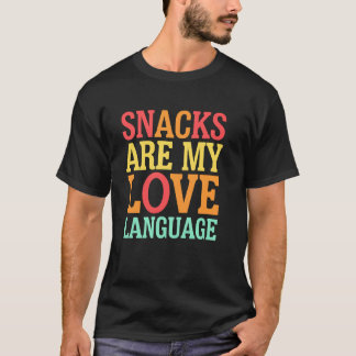 Camiseta Snacks São Minha Linguagem Presente Foodie para Am