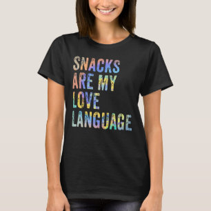 Camiseta Snacks São O Meu Snack De Língua Do Amor