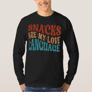 Camiseta Snacks São O Meu Snack De Língua Do Amor
