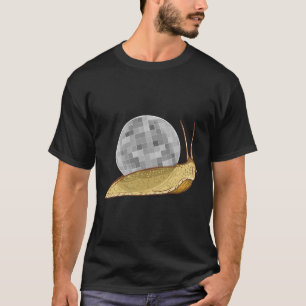 Camiseta Snail Disco Ball Funny Crystal Shell Amante de os