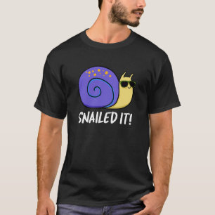 Camiseta Snail Engraçado Pun Escuro BG