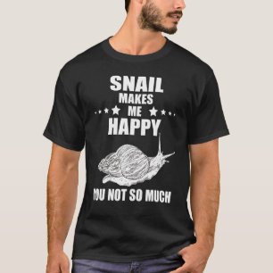 Camiseta Snail Shell Me Faz Feliz Caracol Mollusco
