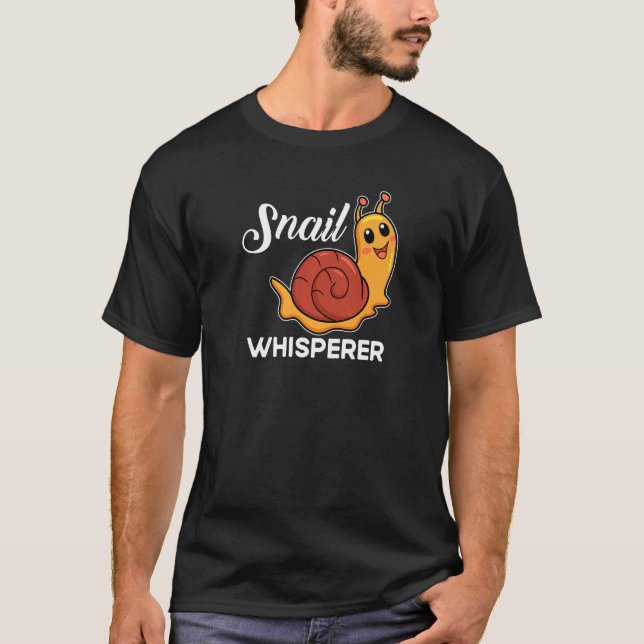 Camiseta Snail   Snail Present  Snail Whisperer (Frente)