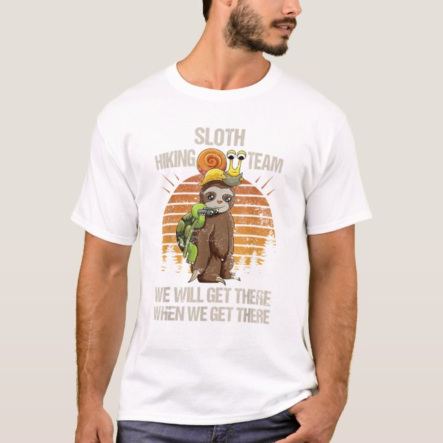 Camiseta Snail Turtle Hiking Team (Frente)