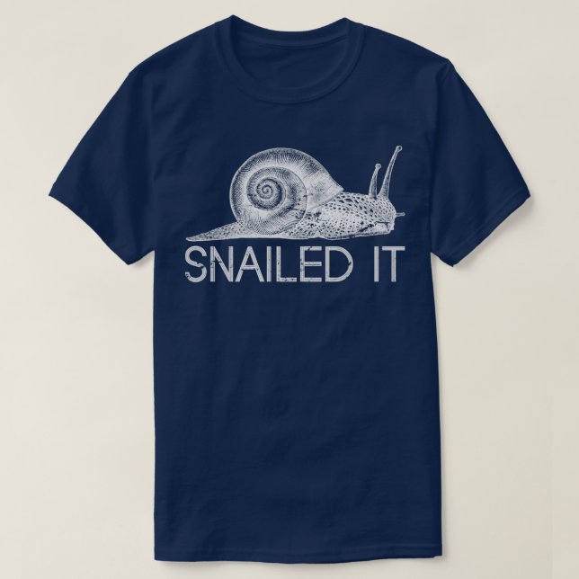 Camiseta Snails Engraçado (Frente do Design)