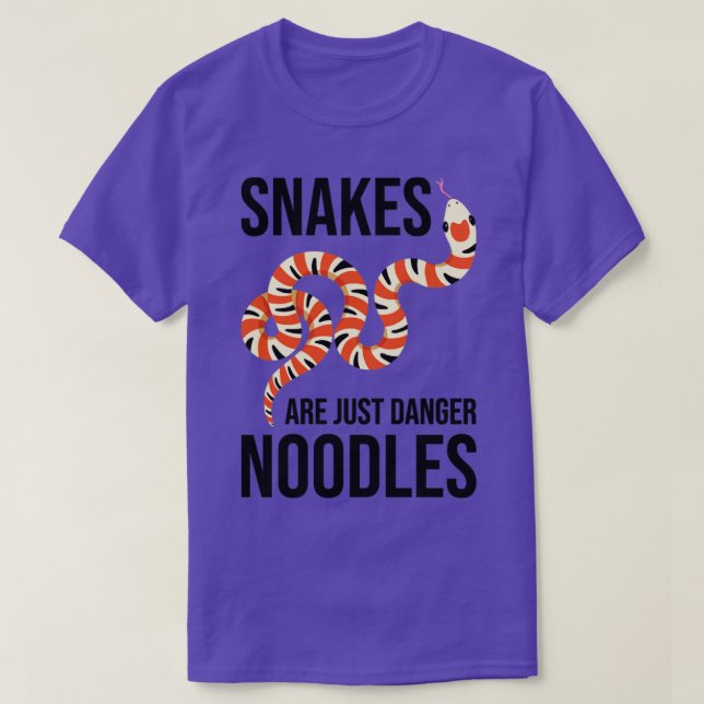 Camiseta Snake Funny Are Just Danger Noodles (Frente do Design)
