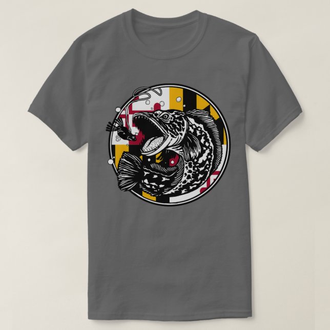 Camiseta Snakehead Fish Maryland  (Frente do Design)
