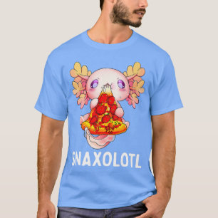 Camiseta Snaolotl Aolotl Cute Aolotl Comida Pizza Snacks Fu