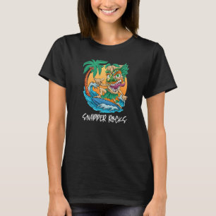 Camiseta Snapper Rocks Austrália Palm Tree Surfing Beach Va