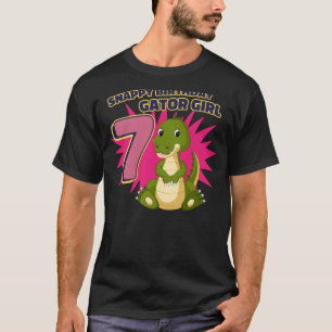 Camiseta Snappy 7 Birthday Gator Girl