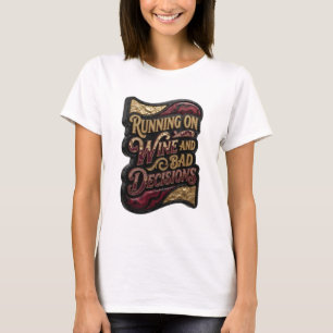 Camiseta Snappy Gold FUNCIONANDO COM VINHO E DECISÕES RUINS