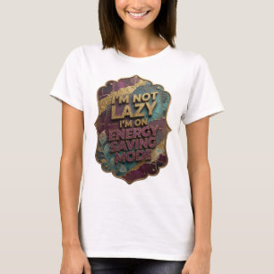 Camiseta Snappy Gold NÃO ESTOU COM PREGUIÇA ESTOU NO MODO D