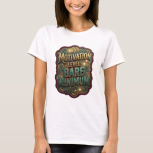 Camiseta Snappy Gold NÍVEL DE MOTIVAÇÃO MÍNIMO