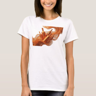 Camiseta Snappy Orange ABSTRACT ART Statement v2