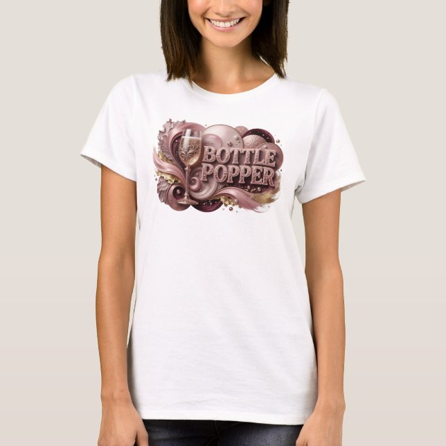Camiseta Snappy Red BOTTLE POPPER Arte Vestível (Frente)
