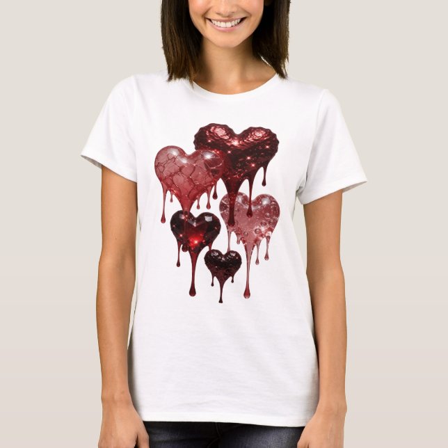Camiseta Snappy Silver HEARTS OF GLASS (Frente)