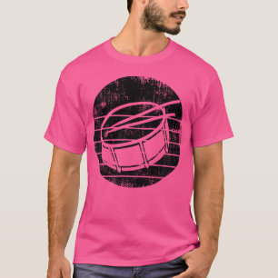 Camiseta Snare com marca do jogador de perfuração do tambor