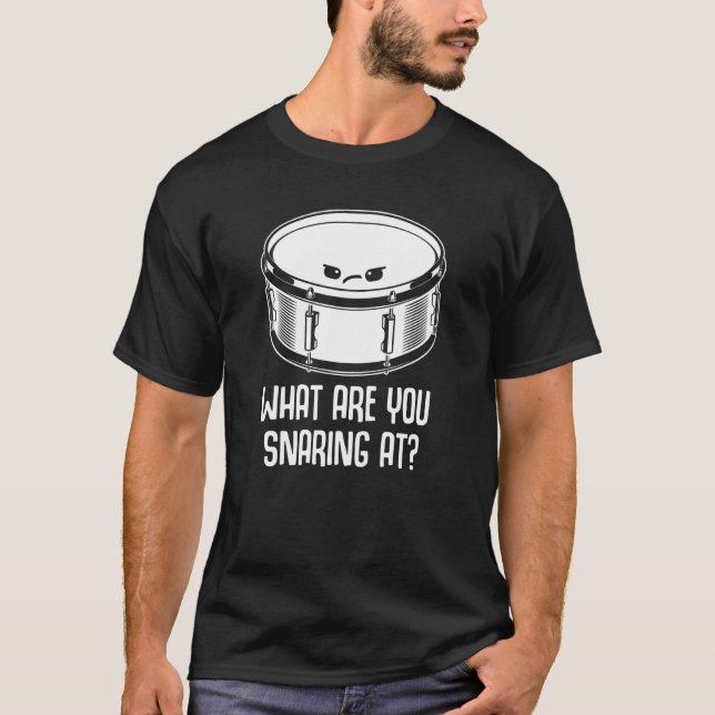 Camiseta Snare Drummer Mens Mulheres Crianças (Frente)