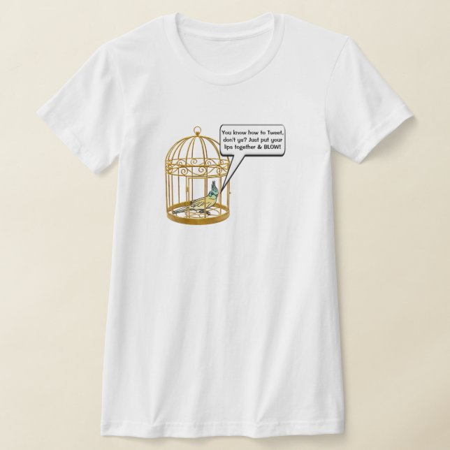 Camiseta Snarky Bird Talk Personalizado (Postura )