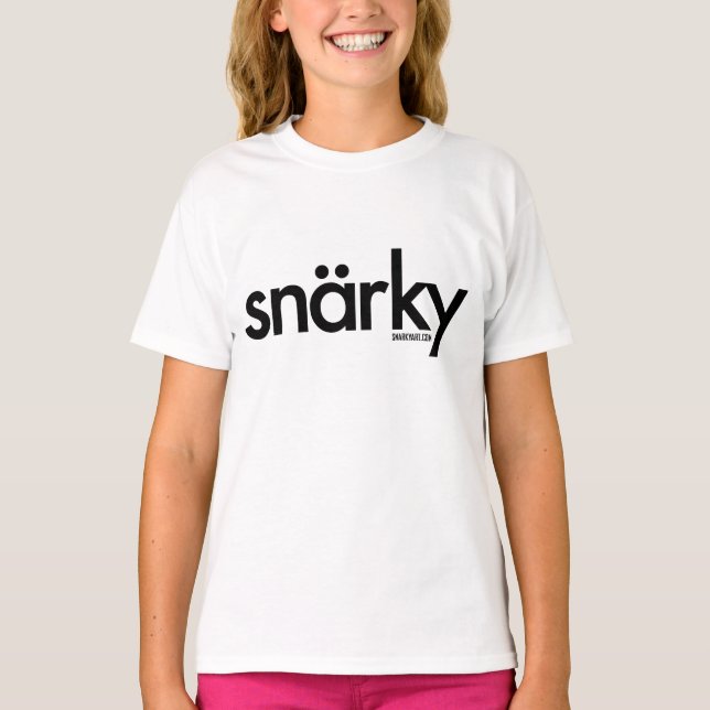 Camiseta Snarky Girls Ringer Tee (Frente)
