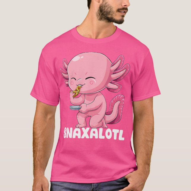 Camiseta Snaxalotl Axolotl Pizza Mexicana Salamander Walkin (Frente)