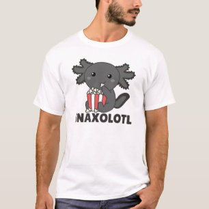 Camiseta Snaxolotl Axolotl Amante Animais Doce Pipoca