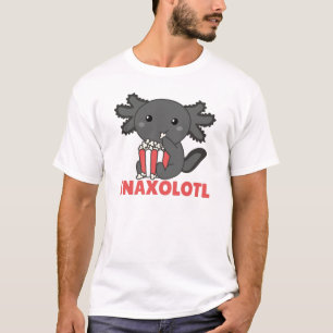 Camiseta Snaxolotl Axolotl Amante Animais Doce Pipoca