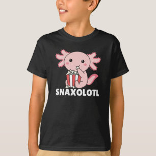 Camiseta Snaxolotl Axolotl Amante Animais Doce Pipoca