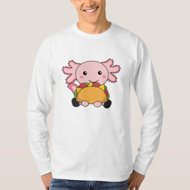 Camiseta Snaxolotl Axolotl Tacco Amantes de Animais Doentes (Frente)