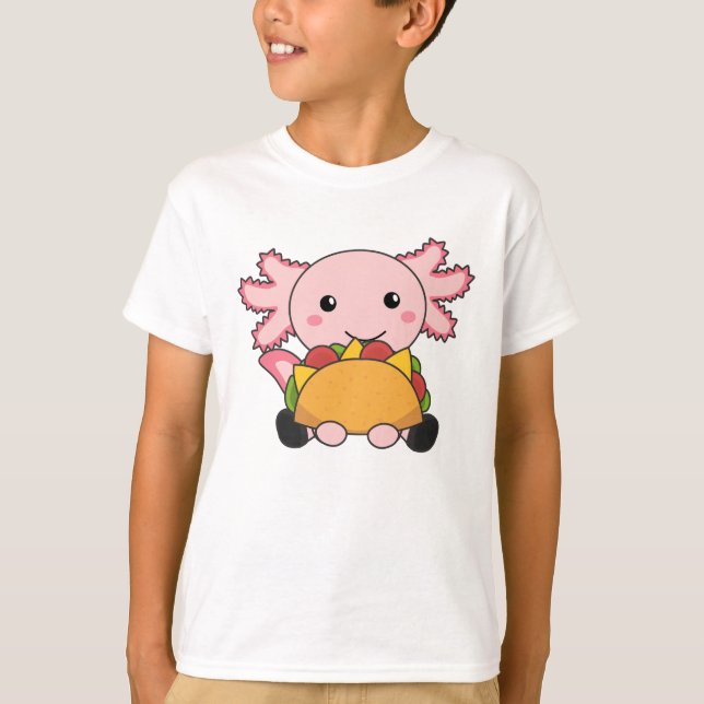 Camiseta Snaxolotl Axolotl Tacco Amantes de Animais Doentes (Frente)