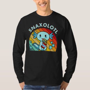 Camiseta Snaxolotl Kids Youth Salamander Lizard Cute Axolo