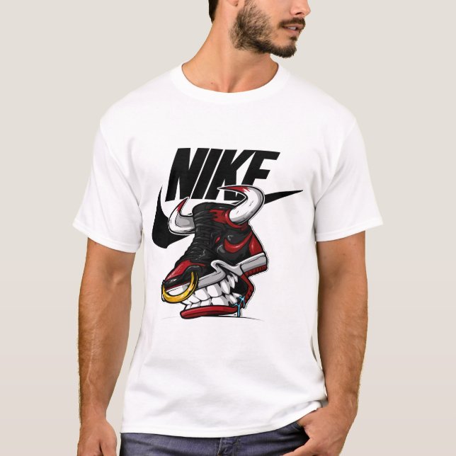 Camiseta Sneaker Beast – Streetwear Bull Shoe Monster Graph (Frente)