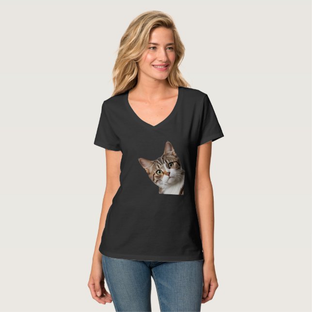 Camiseta Sneaky Cat (Frente Completa)