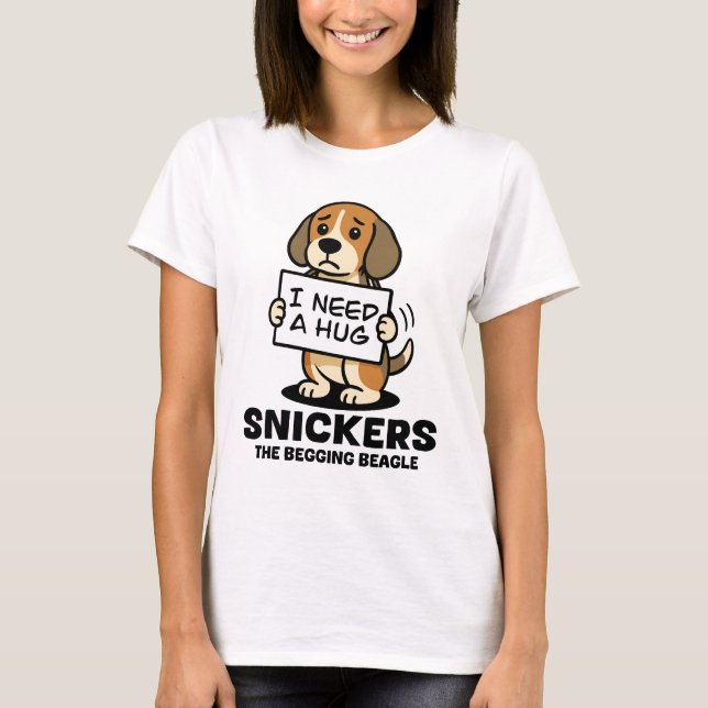 Camiseta Snickers o abraço (Frente)