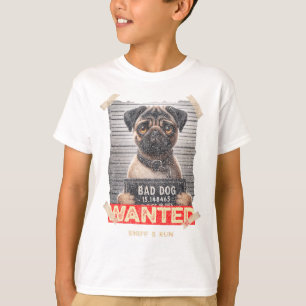 Camiseta Sniff & Run Pug: Fugitivo Adorável à Solta!