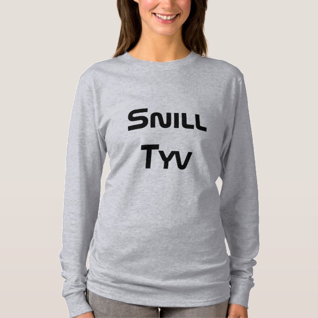 Camiseta Snill Tyv , ladrão gentil em norueguês (Frente)